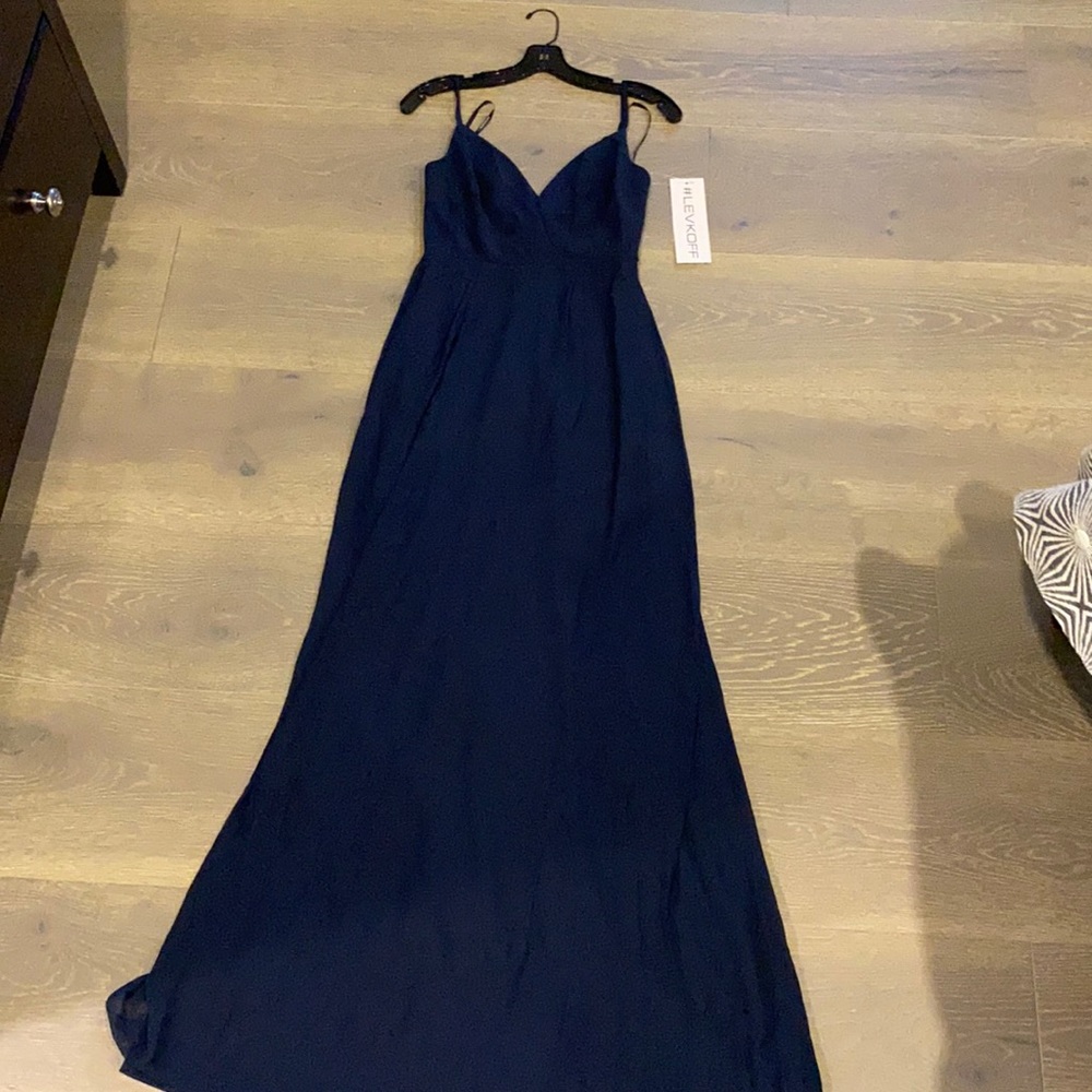Navy evening dress, unworn